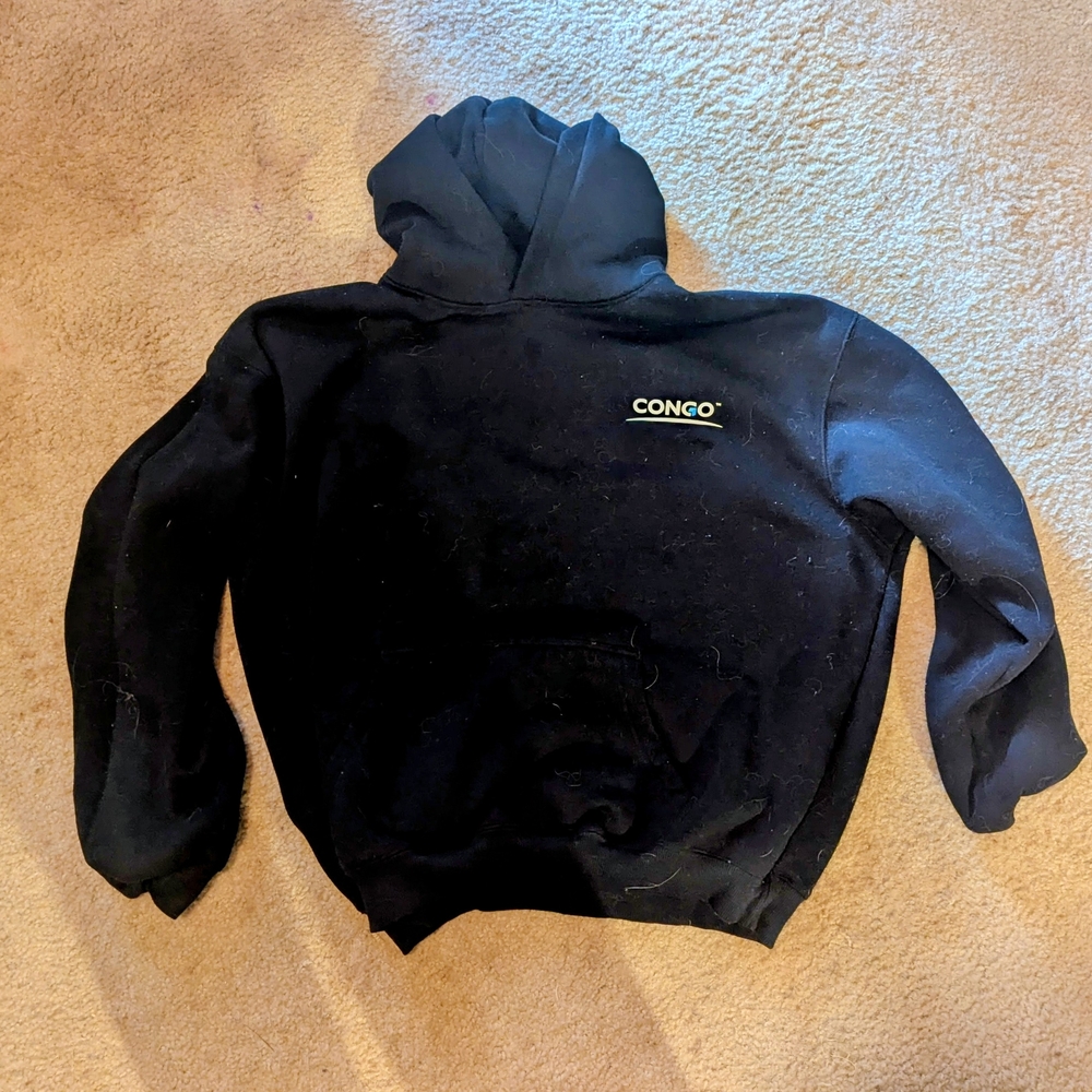 Black Hoodie for Men W Congo Cap